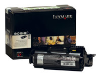 Lexmark - Høy ytelse - svart - original - tonerpatron LRP - for Lexmark T640, T642, T644 64016HE