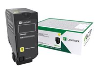 Lexmark - Gul - original - tonerpatron LCCP, LRP - for Lexmark CS720de, CS720dte, CS725de, CS725dte, CX725de, CX725dhe, CX725dthe 74C20Y0
