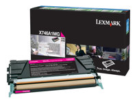 Lexmark - Magenta - original - tonerpatron LCCP, LRP - for Lexmark X746de, X748de, X748de LDS, X748de Statoil, X748dte X746A1MG
