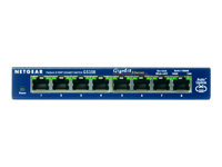 NETGEAR GS108 - Switch - 8 x 10/100/1000 - stasjonær GS108GE
