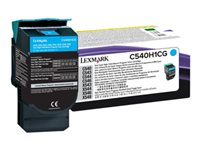 Lexmark - Høy ytelse - cyan - original - tonerpatron LCCP, LRP - for Lexmark C540, C543, C544, C546, X543, X544, X546, X548 C540H1CG