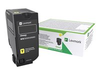 Lexmark - Høy ytelse - gul - original - tonerpatron LCCP, LRP, Lexmark Corporate - for Lexmark CX725de, CX725dhe, CX725dthe 84C2HYE