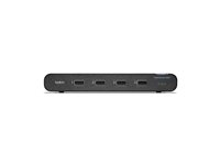 Belkin Universal Secure Single-Head - 2. generasjon - KVM / lydsvitsj - 4 x KVM/lyd - 1 lokalbruker - stasjonær F1DN104KVM-UNN4