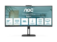 AOC Value-line CU34V5C/BK - V5 series - LED-skjerm - kurvet - 34" CU34V5C/BK