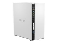 QNAP TS-233 - NAS-server - 2 brønner - 4 TB - SATA 6Gb/s - HDD 2 TB x 2 - RAID RAID 0, 1, JBOD - RAM 2 GB - Gigabit Ethernet - iSCSI støtte TS-233+2XST2000VN003