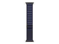 Apple - Sløyfe for smart armbåndsur - 49 mm, svart titanfinish - Liten størrelse - marineblå MYPW3ZM/A