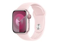 Apple - Bånd for smart armbåndsur - 41 mm - M/L-størrelse - Lys lyserød MT303ZM/A