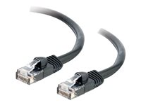 C2G Cat5e Booted Unshielded (UTP) Network Patch Cable - Koblingskabel - RJ-45 (hann) til RJ-45 (hann) - 10 m - UTP - CAT 5e - formstøpt, uten hindringer, flertrådet - svart 83187