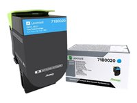 Lexmark X317 - Cyan - original - tonerpatron LCCP - for Lexmark CS317dn, CX317dn 71B0020