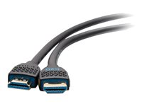 C2G 12ft 8K HDMI Cable with Ethernet - Performance Series Ultra High Speed - Ultra High Speed - HDMI-kabel med Ethernet - HDMI hann til HDMI hann - 3.6 m - svart - 10K-støtte, 8 K 60 Hz (7680 x 4320) støtte, 4 K 120 Hz (4096 x 2160) støtte C2G10456