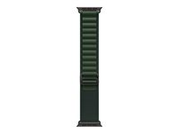 Apple - Sløyfe for smart armbåndsur - 49 mm, svart titanfinish - Medium størrelse - mørk grønn MYPR3ZM/A
