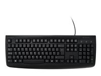 Kensington Pro Fit Washable - Tastatur - vaskbar - USB - Pan Nordic - svart K64407PN