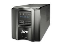 APC Smart-UPS SMT750IC - UPS - AC 220/230/240 V - 500 watt - 750 VA - RS-232, USB - utgangskontakter: 6 - svart - med APC SmartConnect SMT750IC