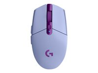 Logitech G G305 - Mus - optisk - 6 knapper - trådløs - 2.4 GHz - USB trådløs mottaker - lilla 910-006022