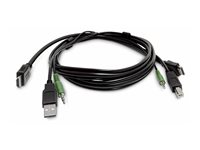 StarTech.com - Adapterkabel - TAA-samsvar - HDMI, 3,5 mm telefonjakk, USB-type A hann til HDMI, 3,5 mm telefonjakk, USB Type B hann SKHDMMKVM-10-TAA