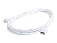 C2G 2m USB Extension Cable - USB A Male to USB A Female Cable - USB-kabel - USB (hunn) til USB (hann) - 2 m - hvit 19018