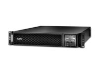 APC Smart-UPS SRT 1500VA - UPS (rackmonterbar/ekstern) - AC 220/230/240 V - 1500 watt - 1500 VA - USB, serial - utgangskontakter: 6 - PFC - svart SRT1500XLI