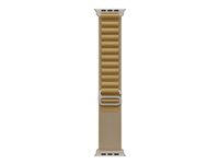 Apple - Sløyfe for smart armbåndsur - 49 mm, naturlig titanfinish - Medium størrelse - gyllenbrun MXN23ZM/A