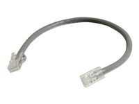 C2G Cat5e Non-Booted Unshielded (UTP) Network Patch Cable - Koblingskabel - RJ-45 (hann) til RJ-45 (hann) - 50 cm - UTP - CAT 5e - flertrådet, uniboot - grå 83000