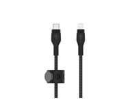 Belkin BoostCharge - Lightning-kabel - 24 pin USB-C hann til Lightning hann - 3 m - svart CAA011BT3MBK