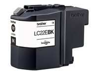 Brother LC22EBK - Super High Yield - svart - original - blekkpatron - for Brother MFC-J5920DW LC22EBK