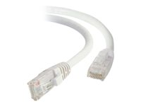 C2G - Koblingskabel - RJ-45 (hann) til RJ-45 (hann) - 1.5 m - UTP - CAT 6 - med støvel, uten hindringer - hvit 82485