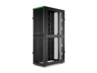APC NetShelter SX Gen 2 - Rack skap - 1991 H x 600W x 1070D mm, med sider - står på gulv - svart - 42U - 19" - TAA-samsvar - for P/N: SRTL2K2RM1UWC, SRTL3KRM1UIC AR3100B2