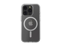 Belkin SheerForce - Baksidedeksel for mobiltelefon - magnetisk - MagSafe-samsvar - blank - tynn, lettvekts - for Apple iPhone 15 Pro MSA021BTCL