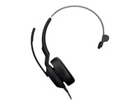 Jabra Evolve2 50 MS Mono - Hodesett - on-ear - kablet - aktiv støydemping - USB-A - svart - Zoom Certified, Certified for Microsoft Teams, Cisco Webex Certified, Alcatel-Lucent Certified, Unify Certified, Google Meet Certified, Amazon Chime Certified 25089-899-999