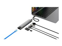 HyperDrive 7-in-1 - Dokkingstasjon - USB-C 3.1 Gen 2 - HDMI - 1GbE HD22H