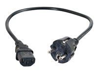 C2G Universal Power Cord - Strømkabel - power CEE 7/7 (hann) til power IEC 60320 C13 - 3 m - formstøpt - svart - Europa 88544