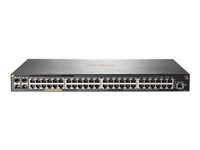 HPE Aruba 2930F 48G PoE+ 4SFP - Switch - L3 - Styrt - 48 x 10/100/1000 (PoE+) + 4 x Gigabit SFP (opplink) - rackmonterbar - PoE+ (740 W) - gjenmarkedsført JL557AR#ABB