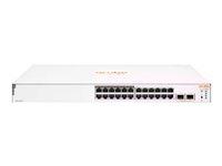 HPE Aruba Instant On 1830 24G 12p Class4 PoE 2SFP 195W Switch - Switch - smart - 12 x 10/100/1000 + 12 x 10/100/1000 (PoE+) + 2 x Gigabit SFP - stasjonær, rackmonterbar - PoE+ (195 W) JL813A#ABB