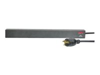 APC Basic Rack-Mount PDU - Strømfordelingslist (kan monteres i rack) - AC 208 V - inngang: NEMA L6-20 - utgangskontakter: 12 (power IEC 60320 C13) - 1U - 19" - 3.66 m kabel - Canada, USA - svart - for P/N: SMTL1000RMI2UC, SMX1000C, SMX1500RM2UC, SMX1500RM2UCNC, SMX750C, SMX750CNC AP9566