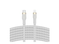 Belkin BOOST CHARGE - Lightning-kabel - 24 pin USB-C hann til Lightning hann - 3 m - hvit CAA011BT3MWH