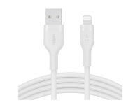 Belkin BoostCharge - Lightning-kabel - USB hann til Lightning hann - 2 m - hvit CAA008BT2MWH