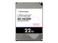 WD Ultrastar DC HC570 - Harddisk - kryptert - 22 TB - intern - 3.5" - SAS 12Gb/s - 7200 rpm - buffer: 512 MB - Self-Encrypting Drive (SED) 0F48051