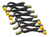 APC - Strømkabel - power IEC 60320 C13 til IEC 60320 C14 - 10 A - 61 cm - 90°-kontakt - svart - Hele verden - for P/N: SCL500RMI1UC, SCL500RMI1UNC, SMTL750RMI2UC, SRT1500RMXLI, SRT1500XLI, SRT2200XLI-KR AP8702R-WW