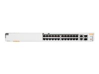 HPE Aruba Instant On 1960 24G 20p Class4 4p Class6 PoE 2XGT 2SFP+ 370W Switch - Switch - L3 Lite - Styrt - 24 x 10/100/1000 + 2 x 10 Gigabit SFP+ + 2 x 100/1000/10GBase-T - rackmonterbar - PoE (370 W) JL807A#ABB