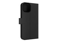 iFrogz Defence - Beskyttelsesboks lommebok for mobiltelefon - lær - svart - for Apple iPhone 13, 14, 15 302011836