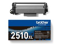 Brother TN-2510XL - Super High Capacity - svart - original - boks - tonerpatron - for Brother DCP-L2620, L2627, L2660, HL-L2400, L2445, L2447, MFC-L2800, L2827, L2860 TN2510XL