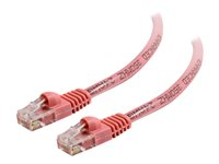 C2G Cat5e Booted Unshielded (UTP) Network Patch Cable - Koblingskabel - RJ-45 (hann) til RJ-45 (hann) - 10 m - UTP - CAT 5e - formstøpt, uten hindringer, flertrådet - rosa 83623