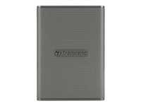 Transcend ESD360C - SSD - 4 TB - ekstern (bærbar) - USB 3.2 Gen 2x2 (USB-C kontakt) - 256-bit AES - grå TS4TESD360C