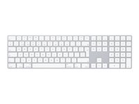 Apple Magic Keyboard with Numeric Keypad - Tastatur - trådløs - Bluetooth - USA - sølv MQ052LB/A