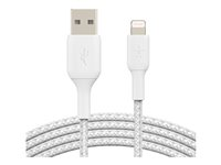 Belkin BOOST CHARGE - Lightning-kabel - Lightning hann til USB hann - 3 m - hvit CAA002BT3MWH