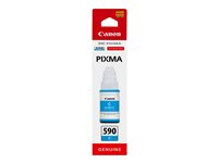 Canon GI 590 C - 70 ml - cyan - original - blekkrefill - for PIXMA G1500, G1501, G1510, G2500, G2501, G2510, G3500, G3501, G3510, G4410, G4500, G4511 1604C001