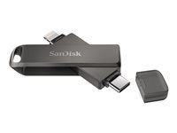 SanDisk iXpand Luxe - USB-flashstasjon - 256 GB - USB-C / Lightning SDIX70N-256G-GN6NE