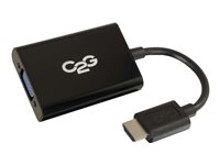 C2G HDMI to VGA + Audio Adapter - HDMI to VGA + Audio Converter - 1080p - Videokonverter - HDMI - VGA - svart 41351