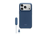 Beats - Baksidedeksel for mobiltelefon - med stativ - MagSafe-samsvar - polykarbonat - bedrock blue - for iPhone 17 Pro MGTP4LL/A