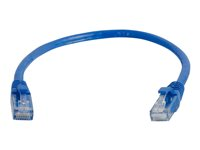 C2G Cat5e Booted Unshielded (UTP) Network Patch Cable - Koblingskabel - RJ-45 (hann) til RJ-45 (hann) - 2 m - UTP - CAT 5e - formstøpt, uten hindringer, flertrådet - blå 83163